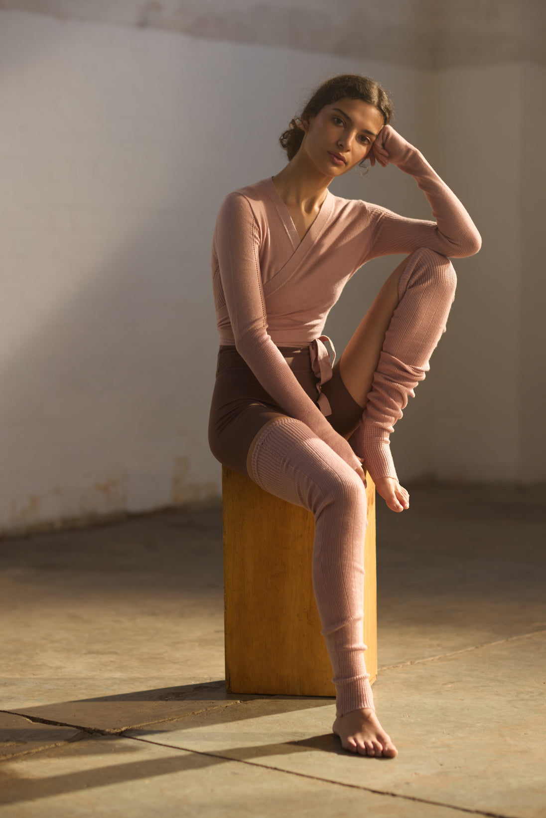 バレエ Bodile BODY GLOSS CROP XS/S SHERBET ALINA SPORT CROP – BODILE