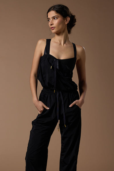 【THE SHISHIKUI】 Jumpsuit / black【新品・未使用】 shiloh-carbon-front_a4814e1e-