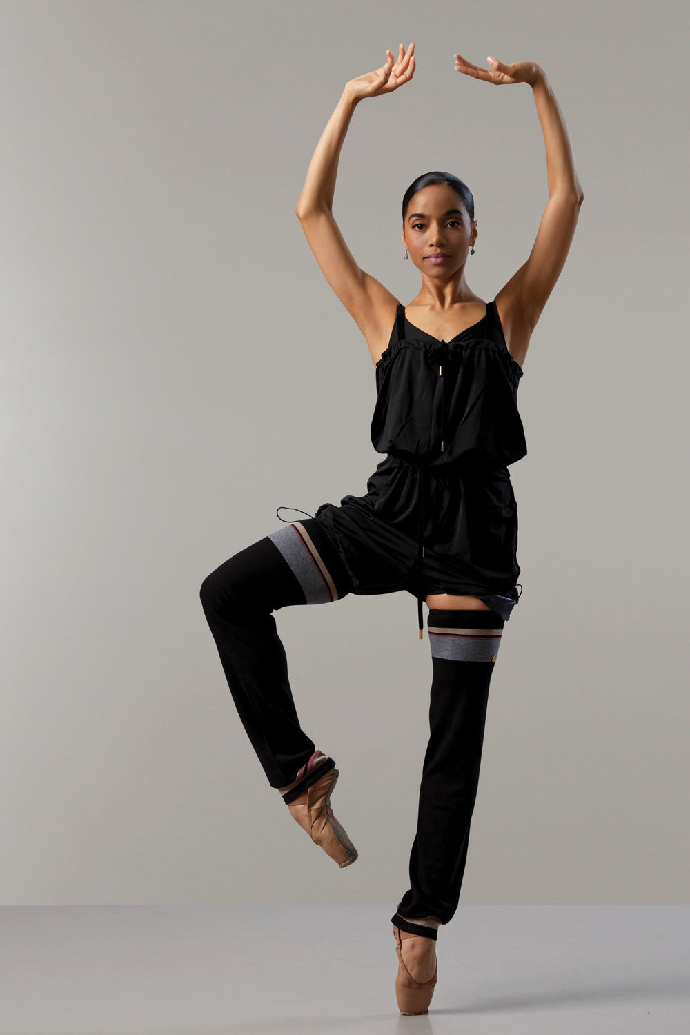 Adult Ballet Warm-Up Pants with Suspenders - Sweat-Enhancing Wood Ear  Design for Dance Training & Weight Loss